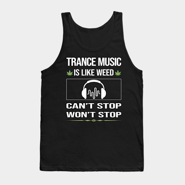 Funny Cant Stop Trance music Tank Top by symptomovertake